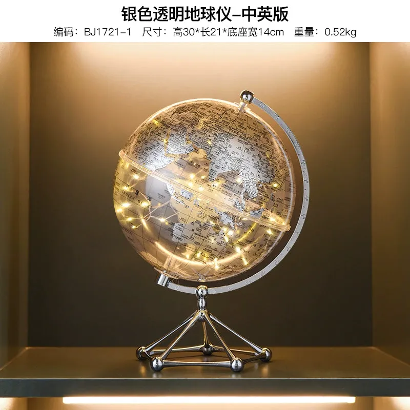 Accessible Luxury High-End Transparent Earth Instrument Decorations