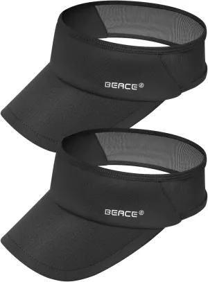 BEACE Lightweight Moisture Wicking Sports Sun Visors Hats Women Men,Sunvisor Cap for Running Golf Tennis Pickleball