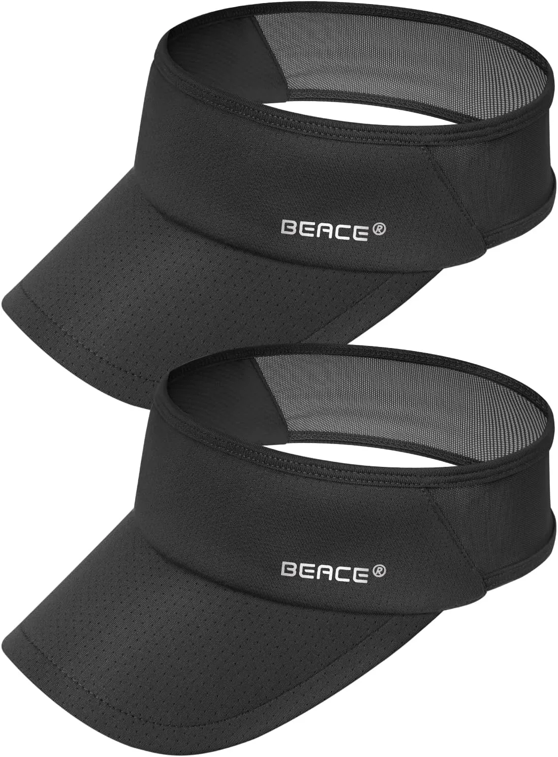 BEACE Lightweight Moisture Wicking Sports Sun Visors Hats Women Men,Sunvisor Cap for Running Golf Tennis Pickleball