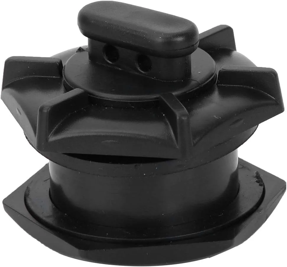 Boat Drain Valve, Lightweight Compact PVC Black Drain Valve for Inflatable Boats Fishing Kayak Accessory