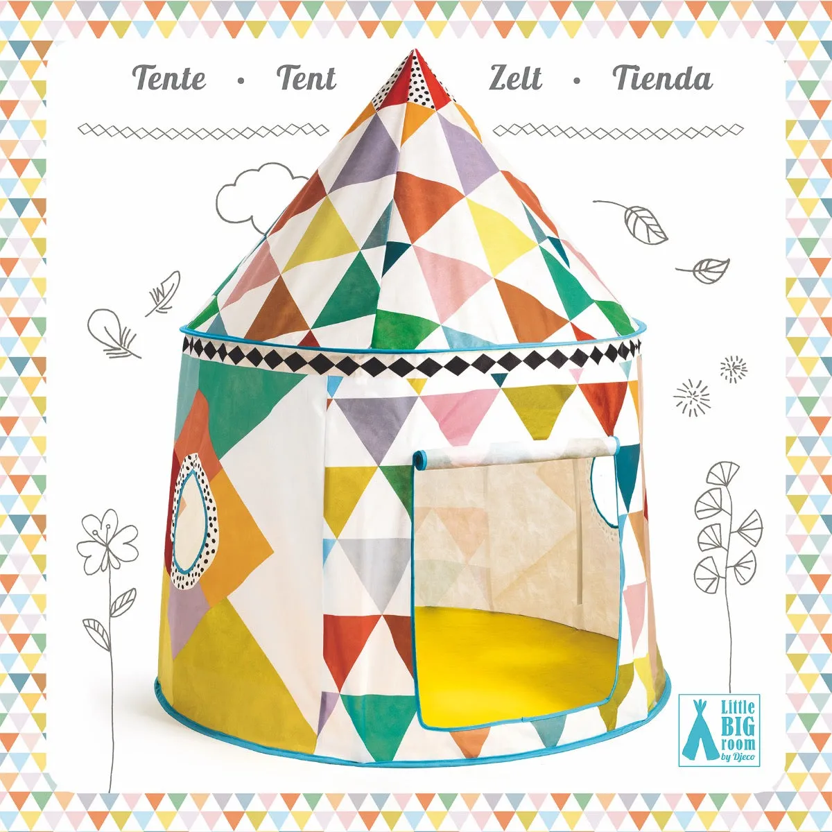 Djeco Play Tent - Multicoloured Tent