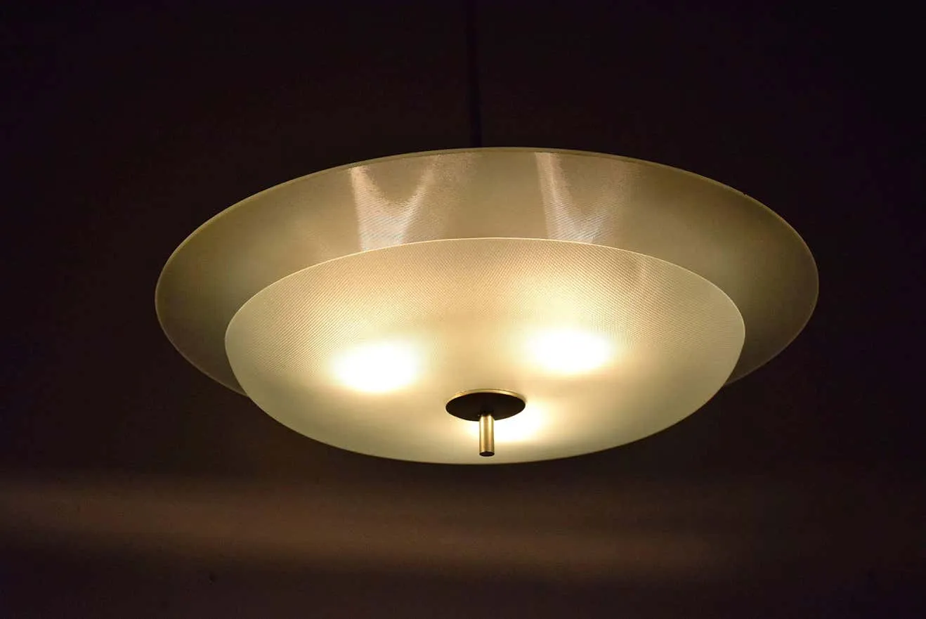 Fontana Arte Mid Century Modern Chandelier