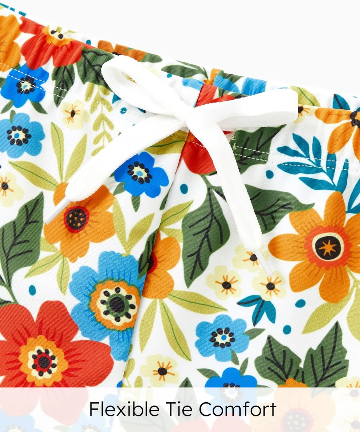 PATPAT Family Matching Swimwear Floral Pattern Tankini Swimsuits and Swim Trunks