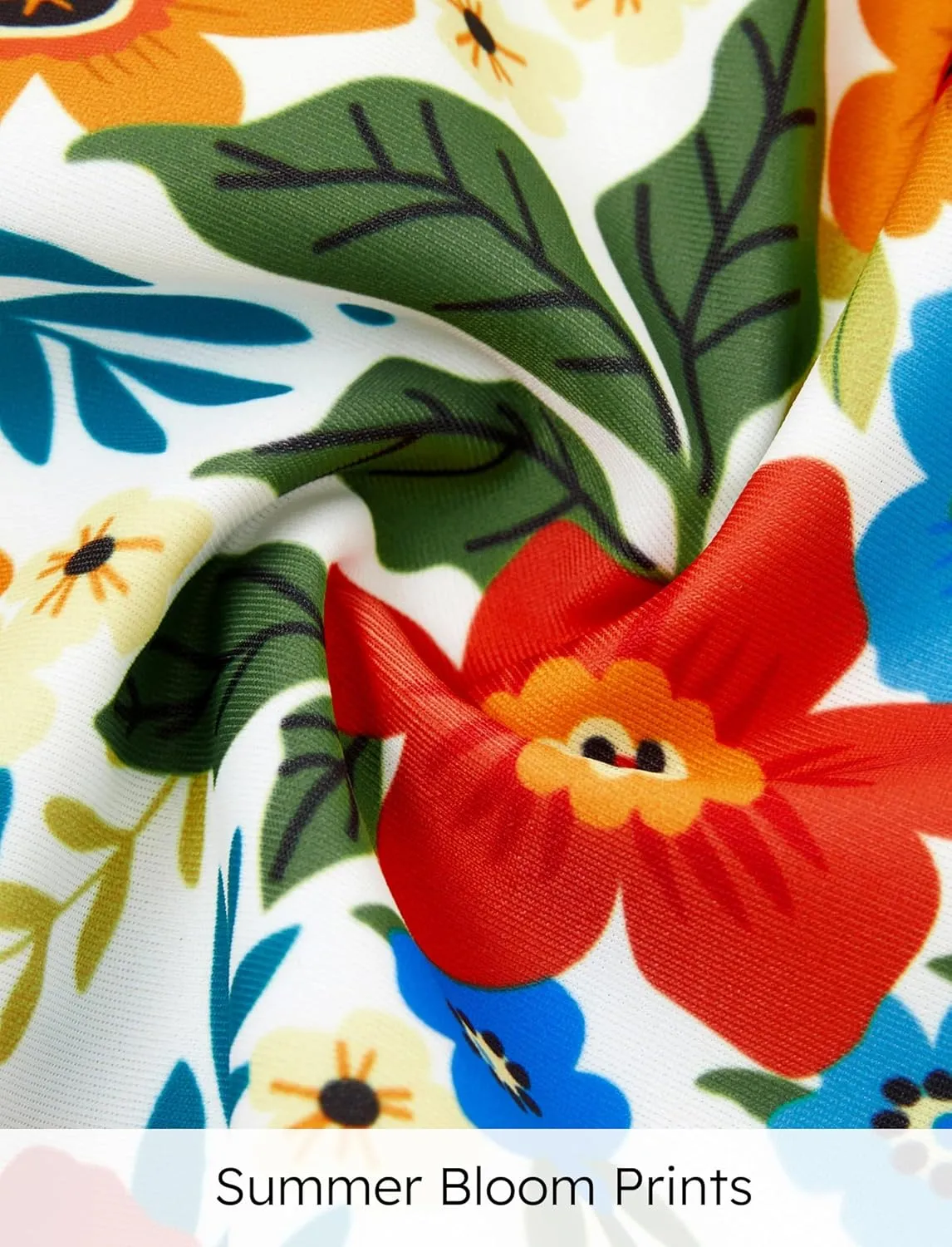 PATPAT Family Matching Swimwear Floral Pattern Tankini Swimsuits and Swim Trunks