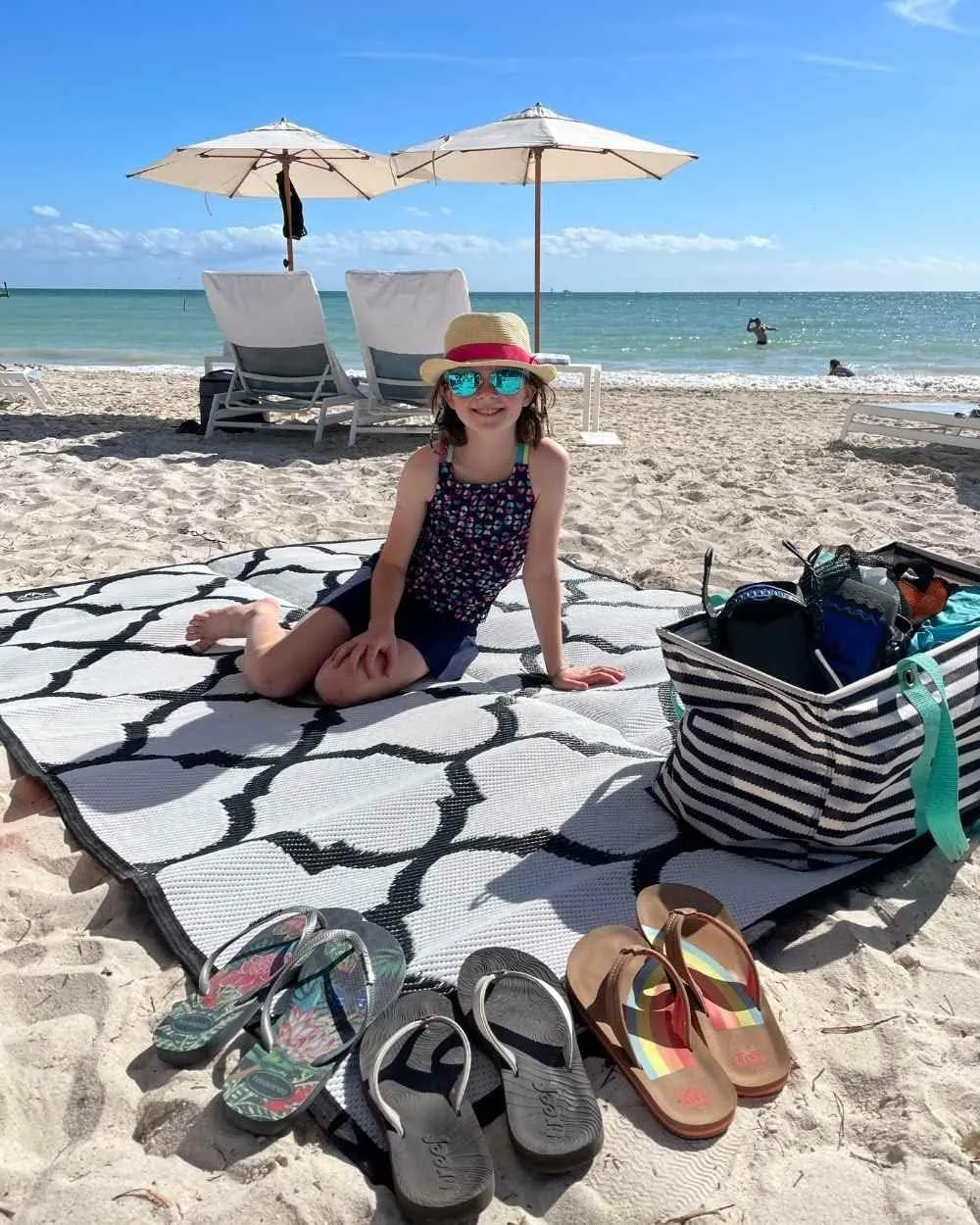 Premium Outdoor RV Patio Mat  Extra Thick 5mm Recycled Polypropylene Rug  Heavy-Duty, Waterproof, Reversible  Luxury Mat for Camping, Beach, Deck, Campsite