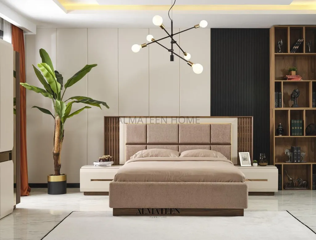 Turin Bed Set with Dresser and Side Tables