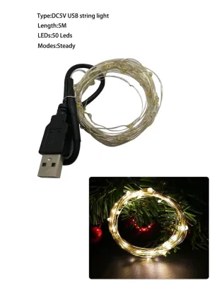 Versatile USB Fairy Lights: Perfect for Tents, Gazebos, and Home Decor for Christmas, New Year, and Other Festivities