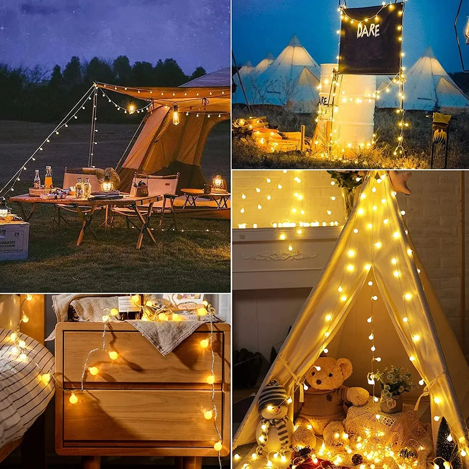 Versatile USB Fairy Lights: Perfect for Tents, Gazebos, and Home Decor for Christmas, New Year, and Other Festivities