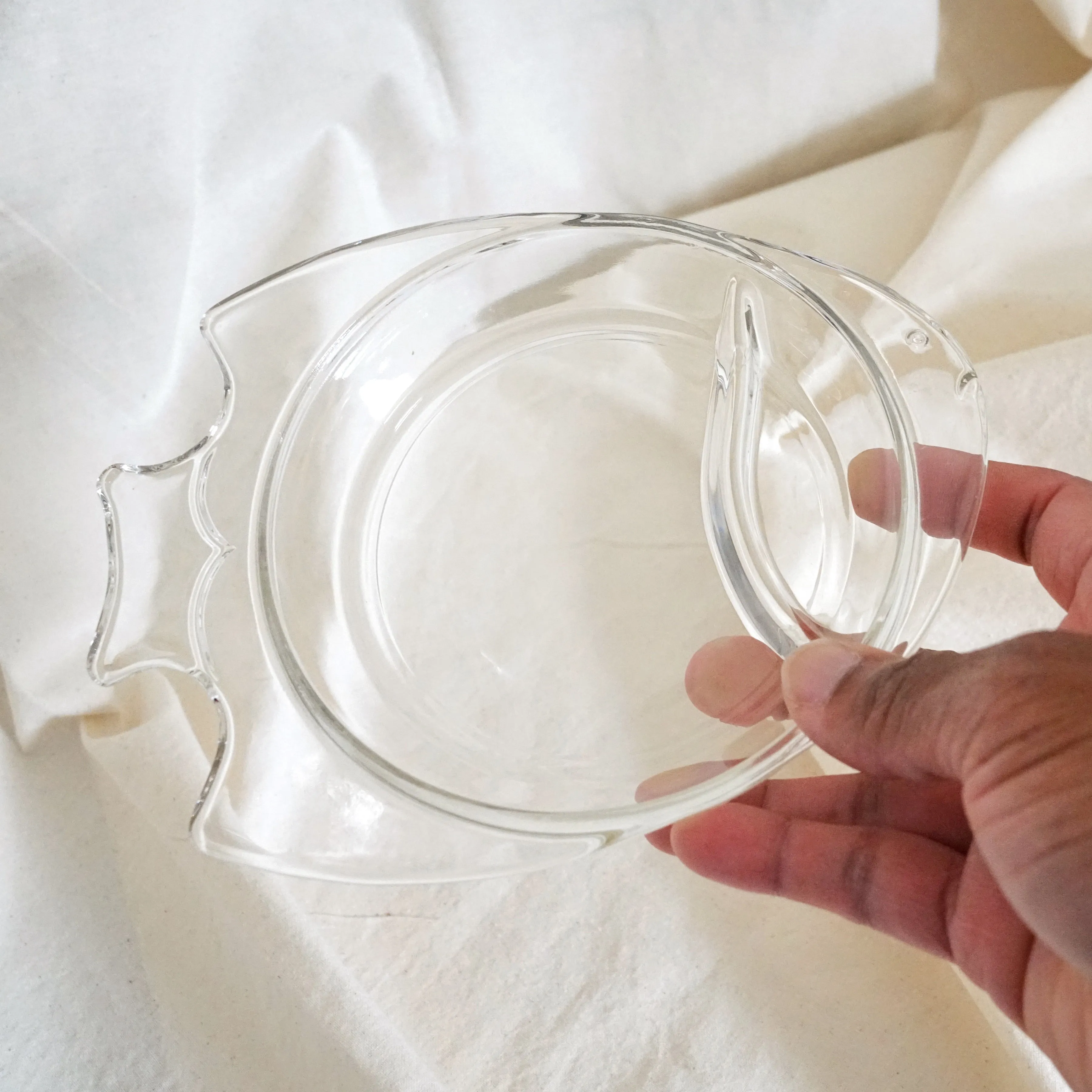 Vintage Fish Divided Snack Dishes