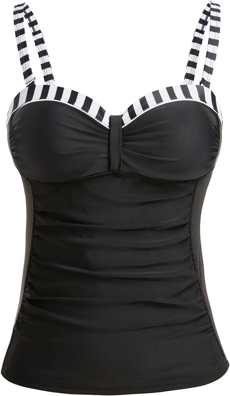 Women's Underwire Tummy Control Swimsuit Top with Push Up - No Bottom Included
