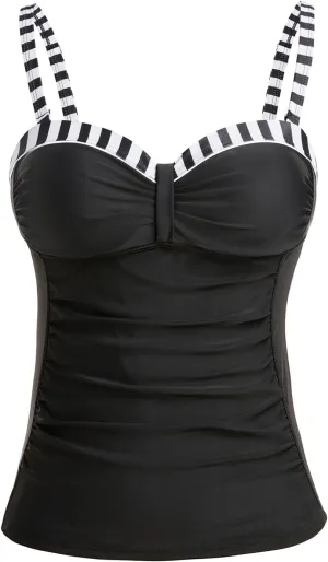 Women's Underwire Tummy Control Swimsuit Top with Push Up - No Bottom Included